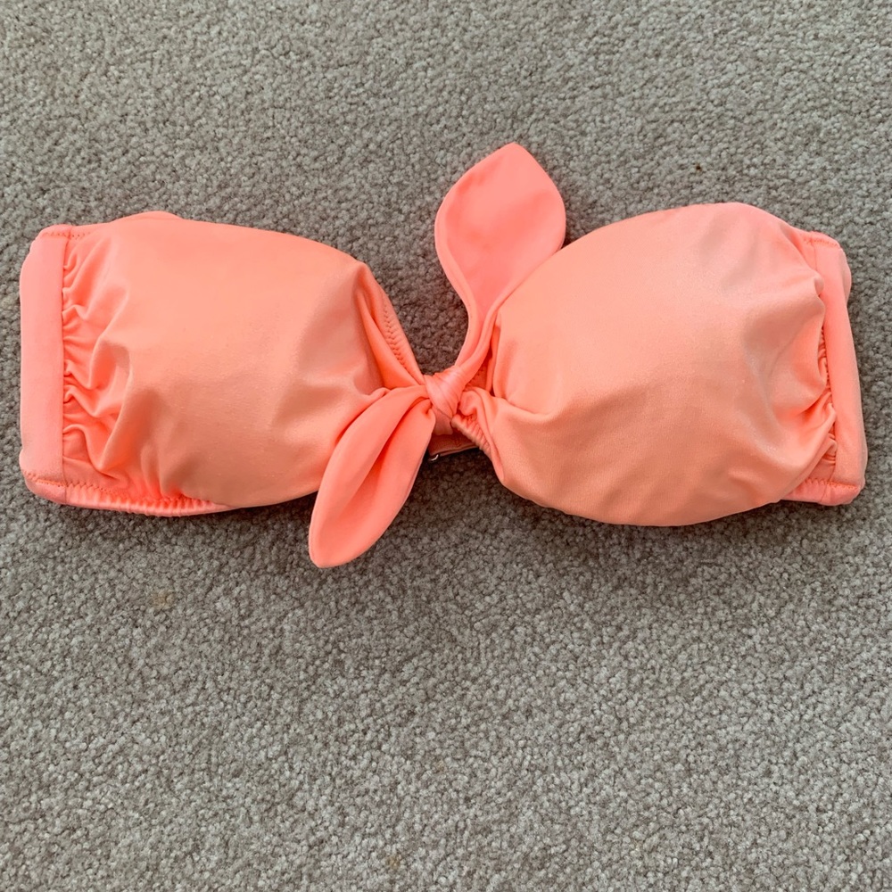 Victoria’s Secret peach bandeau swim top